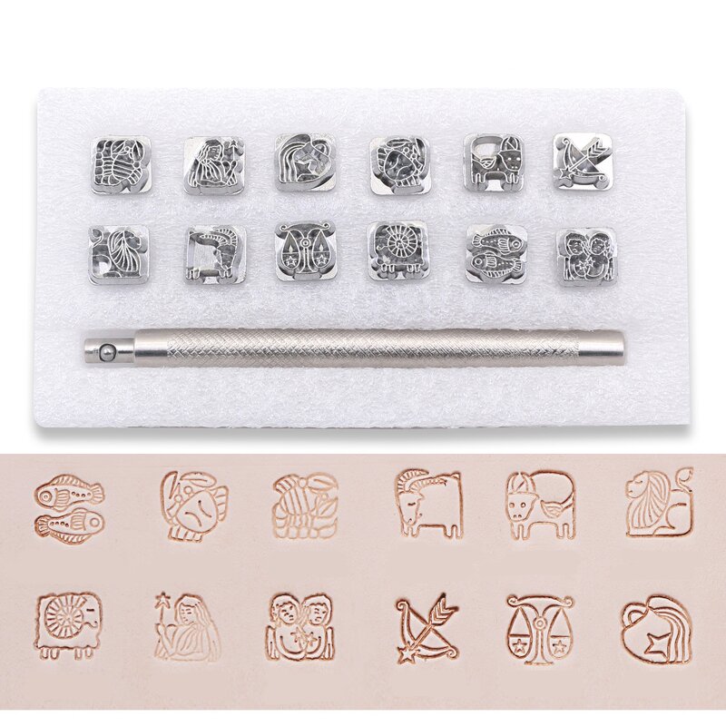 Leather Stamp Set Supplier - Engraving Animal Plant Constellation
