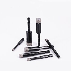 Diamond Hole Opener Factory - Hex Shank Brazing Tile Drill Bit