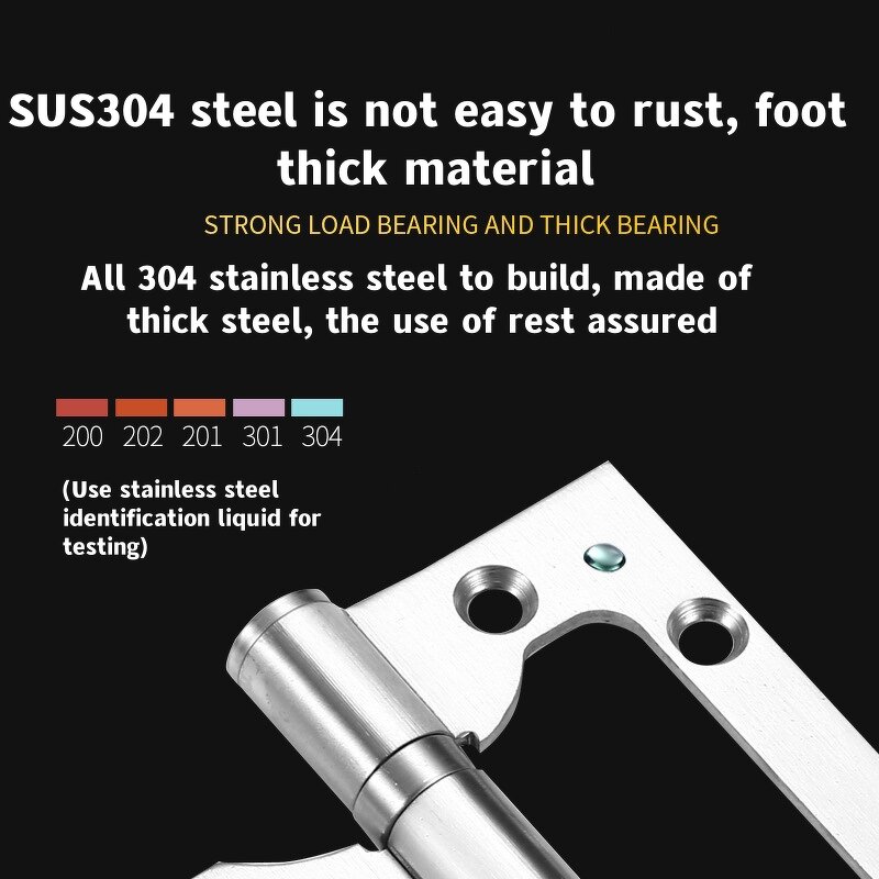 Bearing Hinge Factory - Stainless Steel 304 Thickened Non-slotted