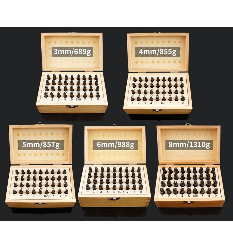 Alphabet Stamp Punch Factory - 36PC Metal Number Stamp Kit