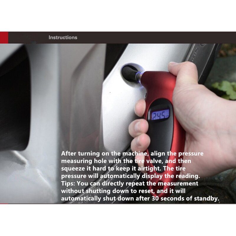 Tire Pressure Gauge Supplier - 0-150 PSI Digital Backlight Monitor