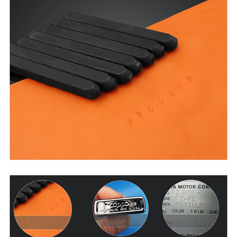 Alphabet Stamp Punch Factory - 36PC Metal Number Stamp Kit