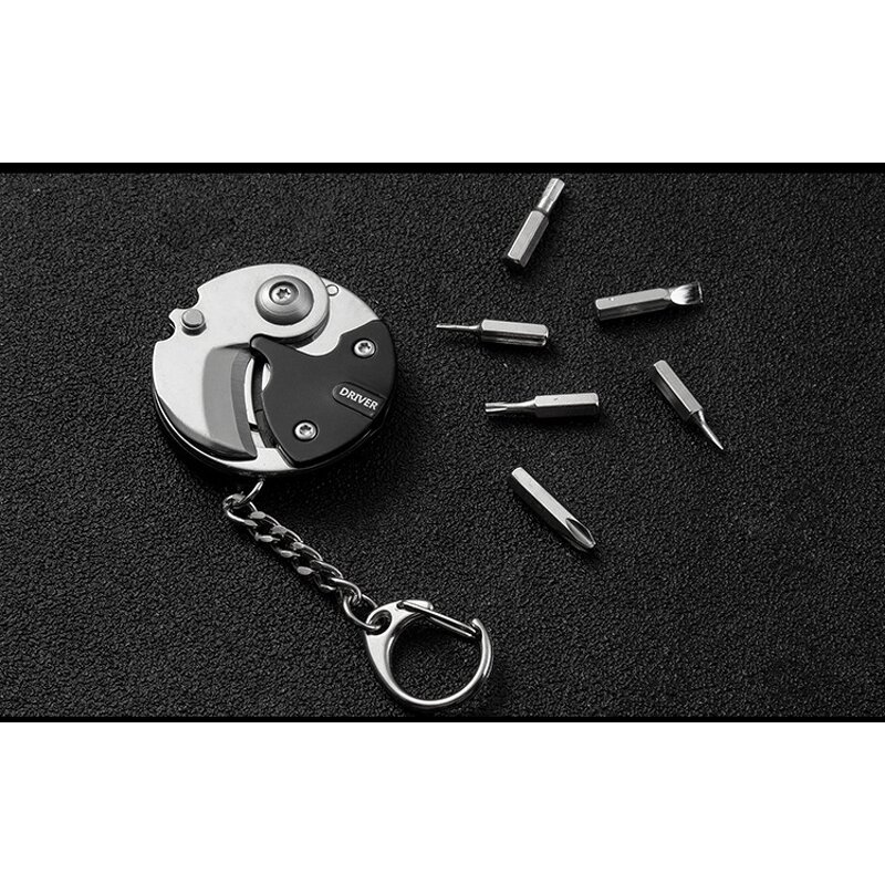Coin Folding Knife Supplier - Screwdriver Keychain Repair Gadget