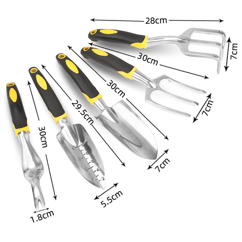 Garden Tool Set Supplier - 5 Pcs Hand Trowel Rake Cultivator