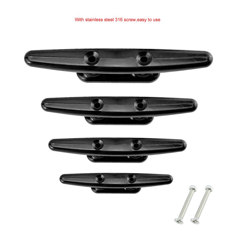 Deck Cleat Factory - Nylon Plastic Low Flat Open Base Cleat