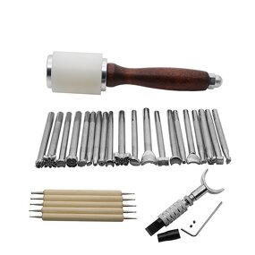Leather Tool Set Factory - 27 PCS Saddle Making Stamps