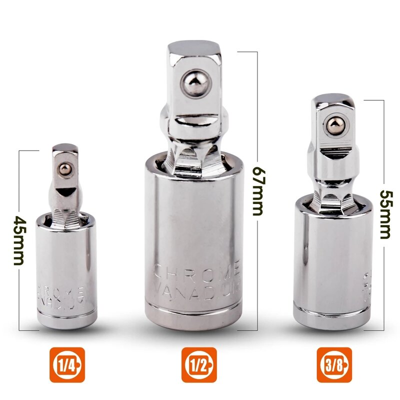 Universal Joint Set Supplier - 1/4 3/8 1/2 Ratchet Adapter Tools
