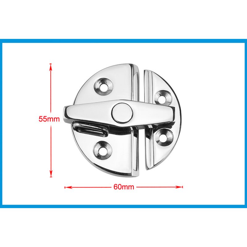Boat Hatch Latch Factory - Stainless Steel 316 Round Turn Button