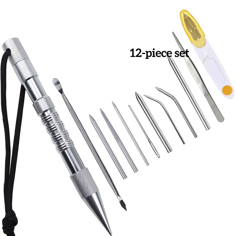 Paracord Fid Set Factory - 12 Pack Marlin Spike Lacing Needles