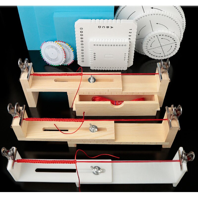 Rope Weaving Frame Factory - Wooden Bracelet Necklace Weaving Loom