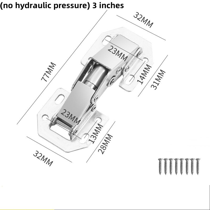 Folding Door Hinge Factory - Non-slotted Hydraulic Damping Hinge