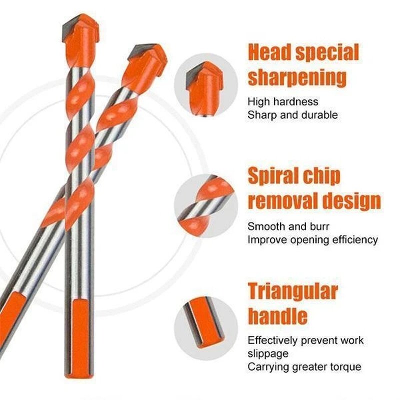 Triangle Drill Bit Set Factory - 5Pcs Multifunction Punching Tool