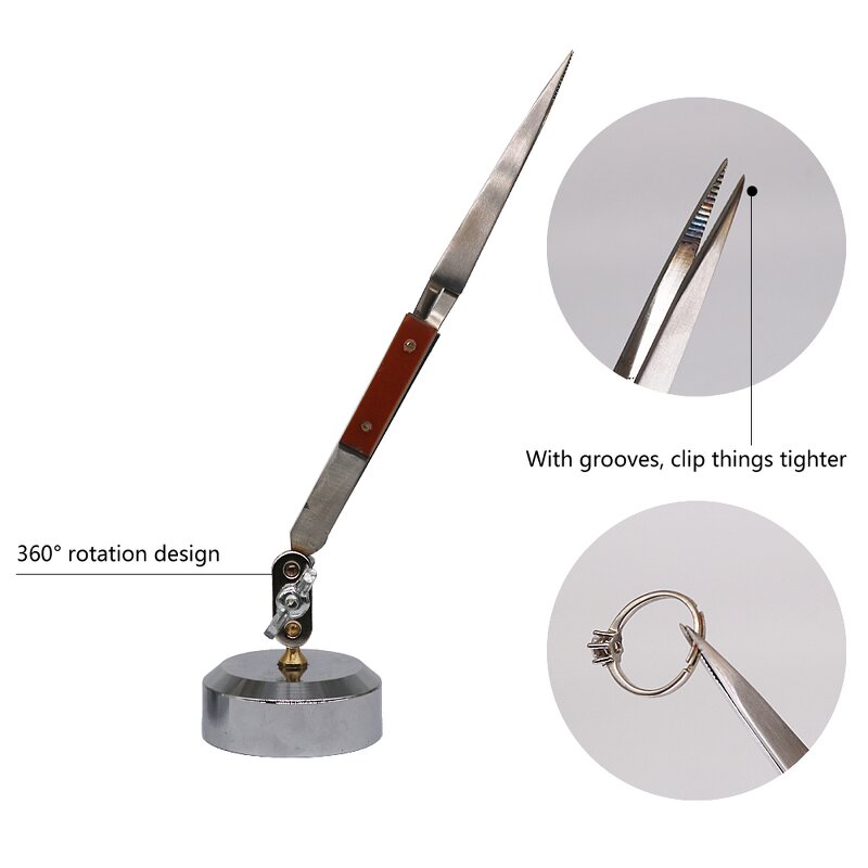 Jewelry Tweezers Supplier - Third Hand Cross Locking Soldering Tool