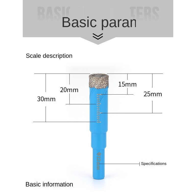 Dry Drilling Bit Factory - Brazed Diamond for Stone Ceramic Tile