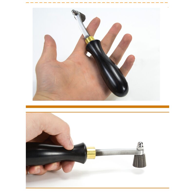 Embossing Wheel Factory - Sole Edge Scroll Press Texture Tool