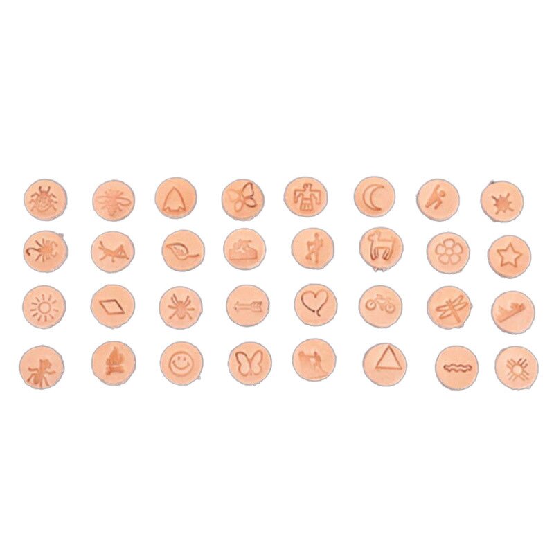 Leather Carving Stamp Factory - 32 Pcs Indian Style Seal Set