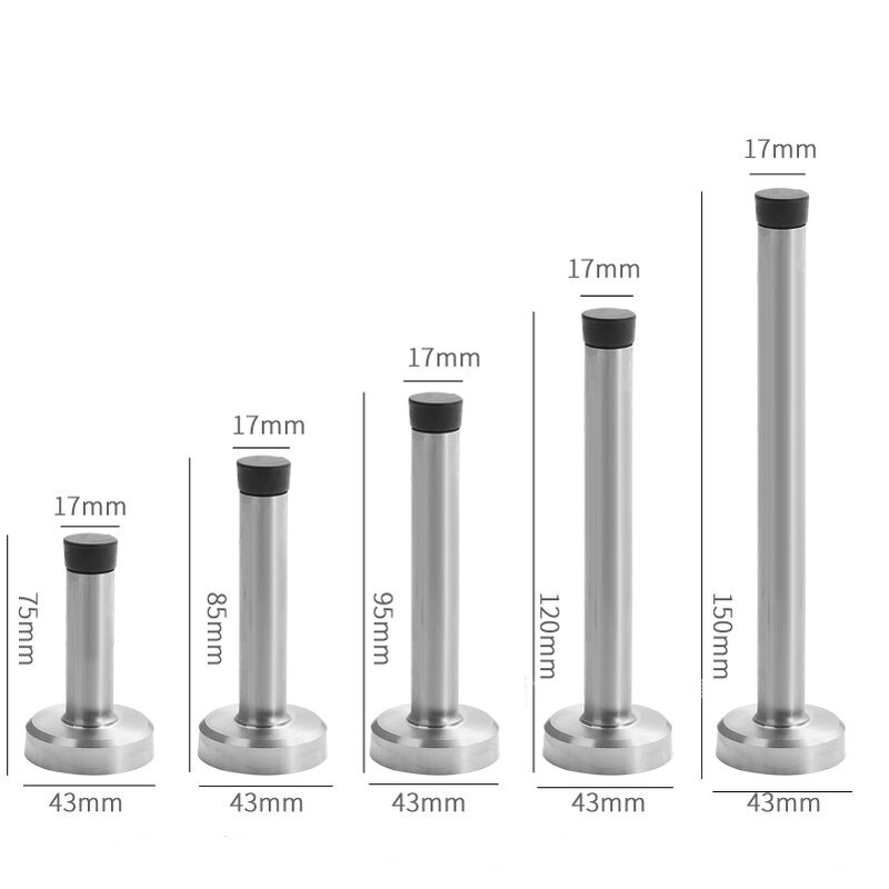 Door Stop Supplier - Stainless Steel Non-perforated Rubber Stopper