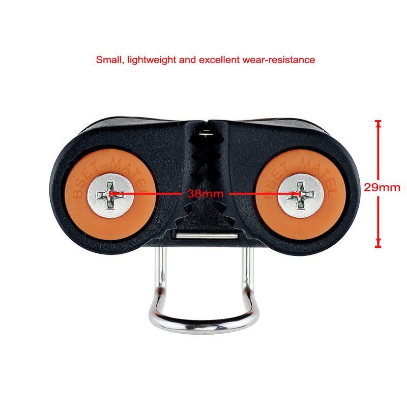 Aluminum Cam Cleat Factory - 2 Row Ball Bearing for 3-12mm Rope