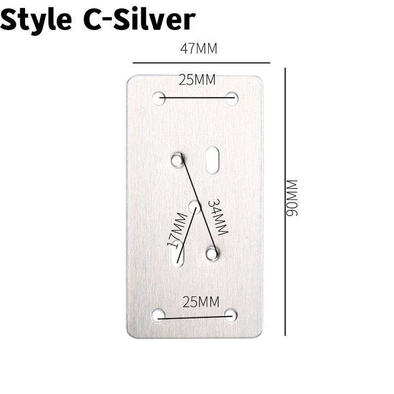 Hinge Repair Plate Factory - Stainless Steel Cabinet Door Fixing