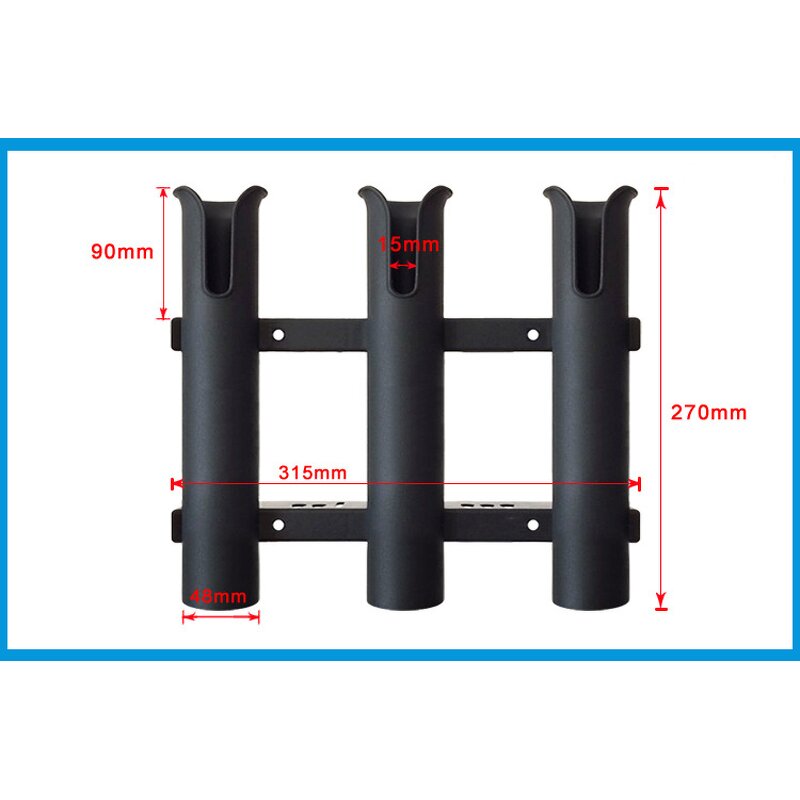 Fishing Rod Organiser Factory - Vertical 3 Link Tube Mount Bracket