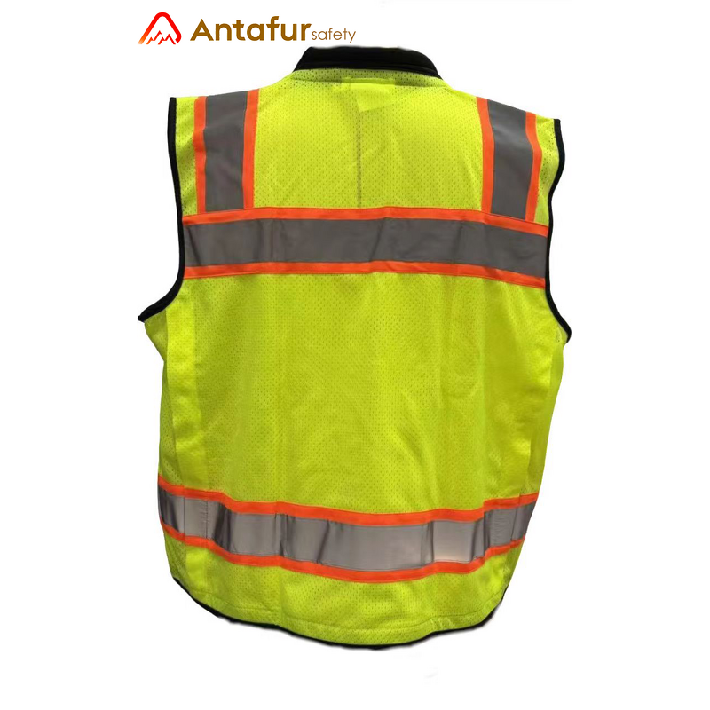 Reflective Engineer Vest Factory - ANSI Class 2 Heavy Woven Two Tone