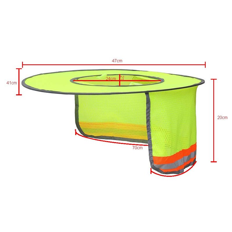 Hard Hat Sun Shield Factory - Full & Standard Brim Mesh Accessories