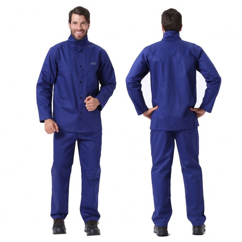 Welding Jacket Clothing Manufacturer - Heavy Duty Golden Split Cowhide Leather