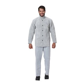 Welding Jacket Factory - Heavy Duty Flame Resistant Split Cowhide Leather