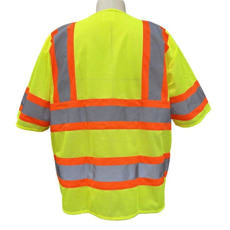 High Visibility Mesh Safety Vest Manufacturer - ANSI ISEA EN ISO 20471 Class 3