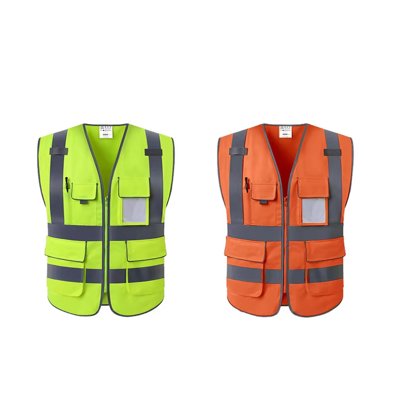 Neon Reflective Vest Factory - High Visibility Blue Cotton Construction