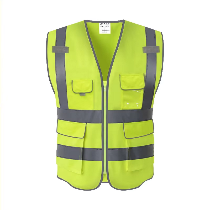 Neon Reflective Vest Factory - High Visibility Blue Cotton Construction