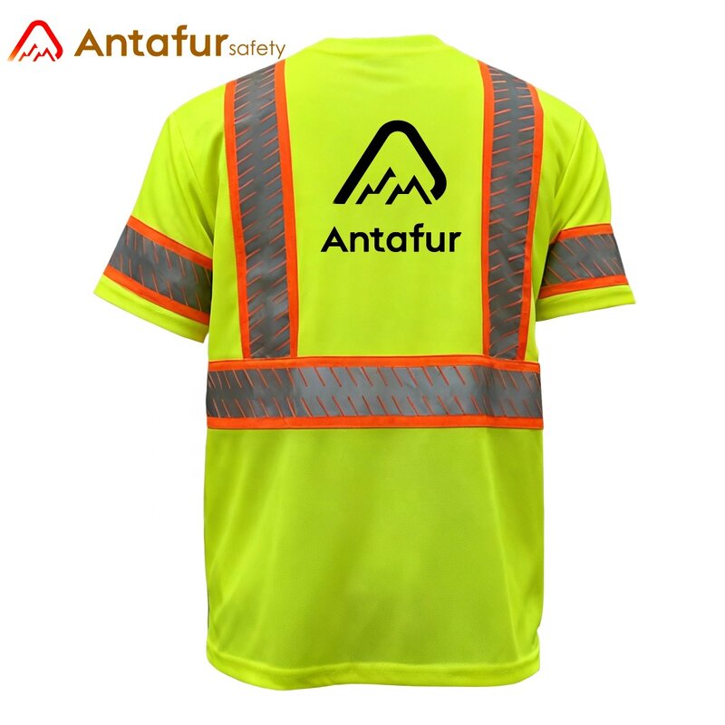 Hi-vis Safety Work Shirt Manufacturer - Class 3 Short Sleeve Reflective Tape