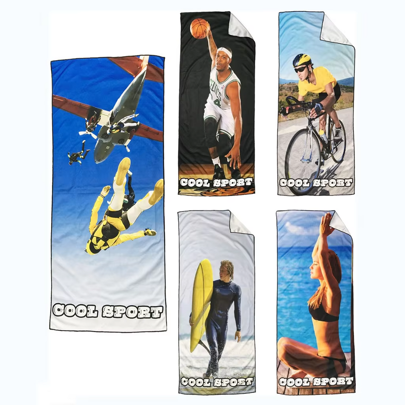 Outdoor Sports Towel Manufacturer - Full Color Printing Microfiber Cooling