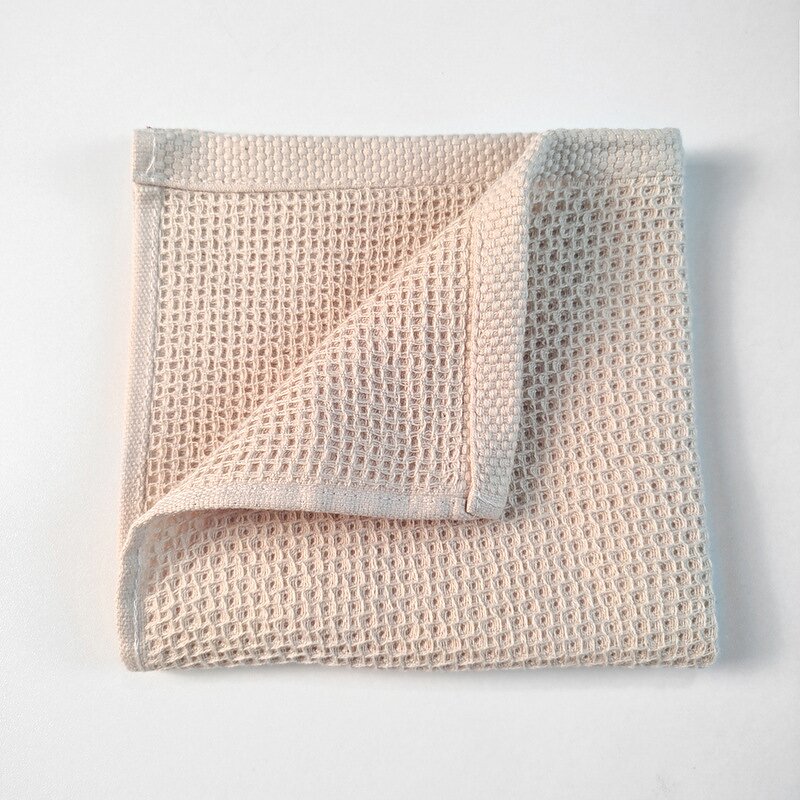 Cotton Waffle Dish Cloth Factory - Honeycomb Grid Dual Use Wet Dry