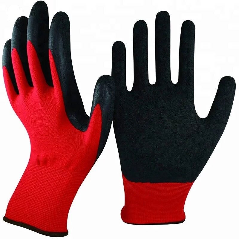 Safety Work Gloves Factory - Multi-Purpose Wrinkled Latex Coating
