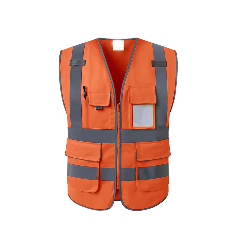 Neon Reflective Vest Factory - High Visibility Blue Cotton Construction
