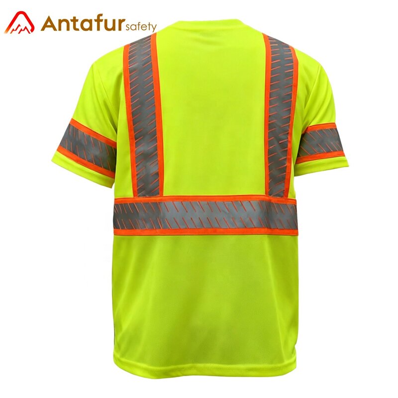 Hi-vis Safety Work Shirt Manufacturer - Class 3 Short Sleeve Reflective Tape