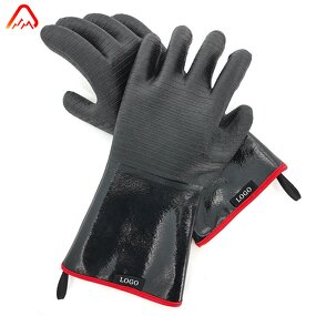 Long Cuff BBQ Gloves Manufacturer - 500 Degree High Temperature Resistant