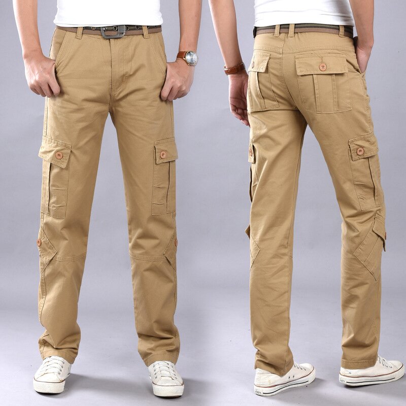 Men's Cargo Work Pants Manufacturer - Heavy Duty Cotton Drill Hot Sale