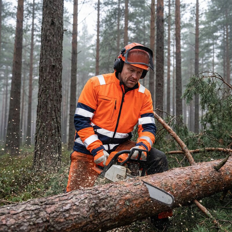 Chainsaw Protective Jacket Factory - High-Visibility Reflective Cut Protection
