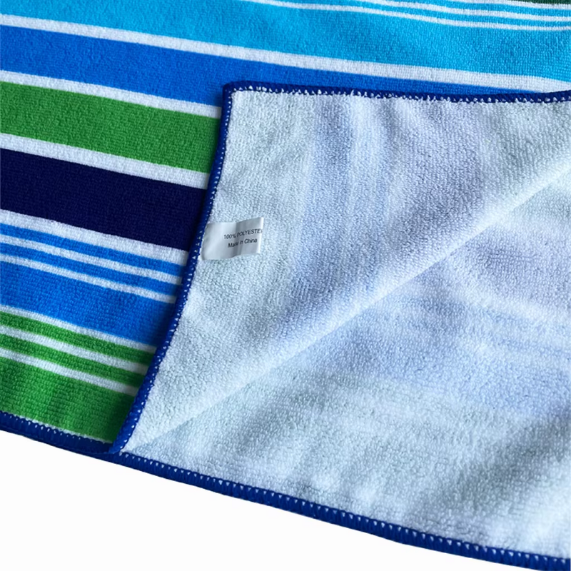 Microfiber Beach Towel Factory - Custom Stripe Polyester Quick Dry