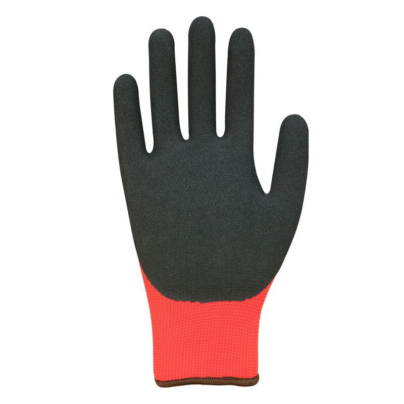 13 Gauge Polyester Gloves Factory - Sandy Nitrile Dipped Palm EN388:2016