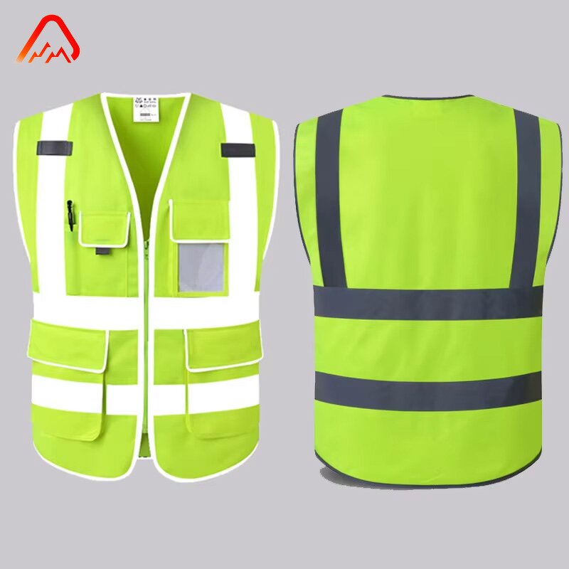 Neon Reflective Vest Factory - High Visibility Blue Cotton Construction