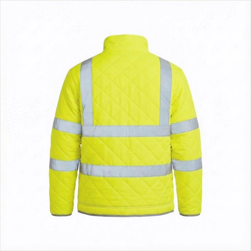 High-Visibility Safety Jacket Factory - Quilted Polyester for Cold Weather