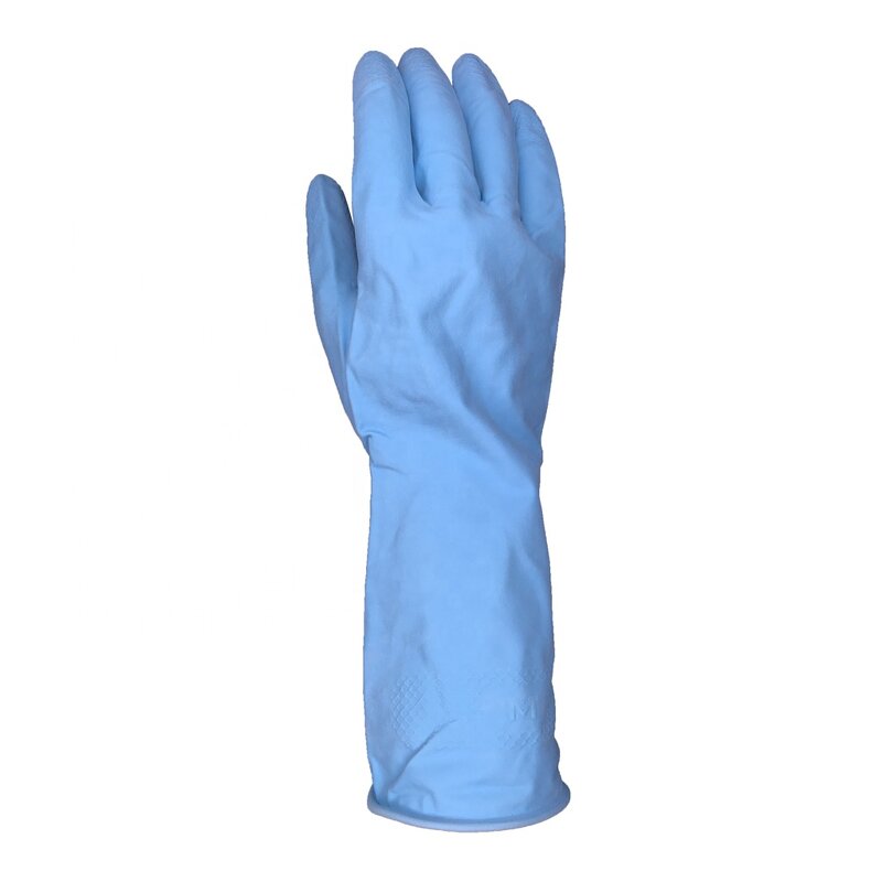 Cotton Lined Latex Gloves Manufacturer - 40gsm Dish Washing Household