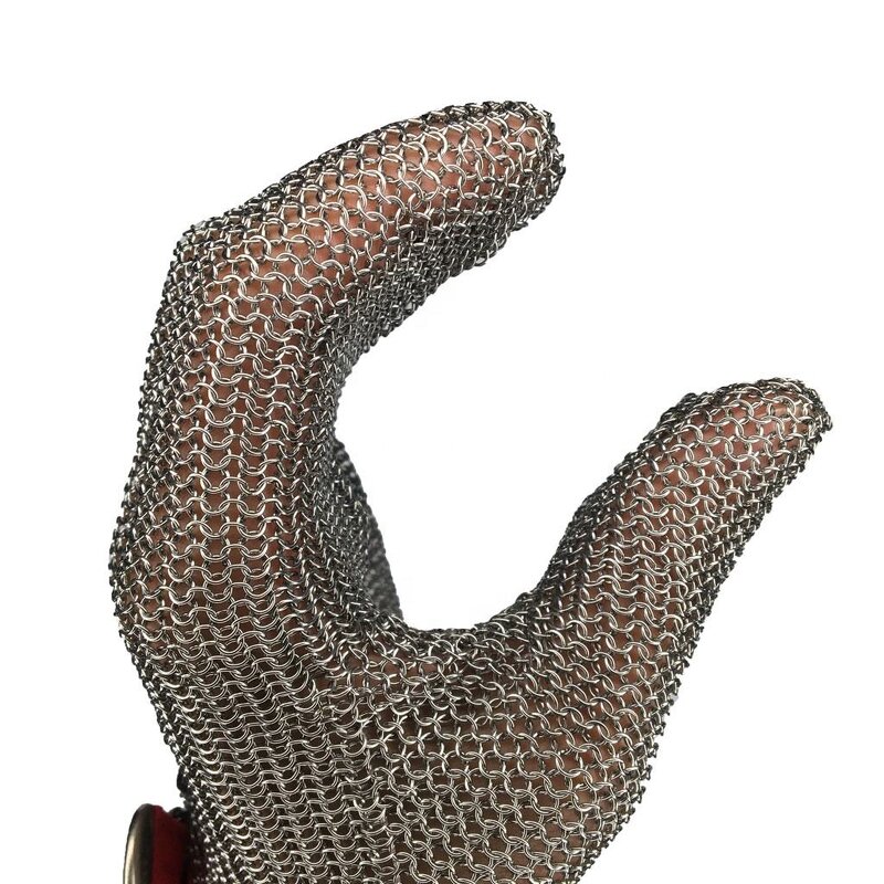 Cut Resistant Chain Mail Gloves Manufacturer - 316L Stainless Steel for Butcher