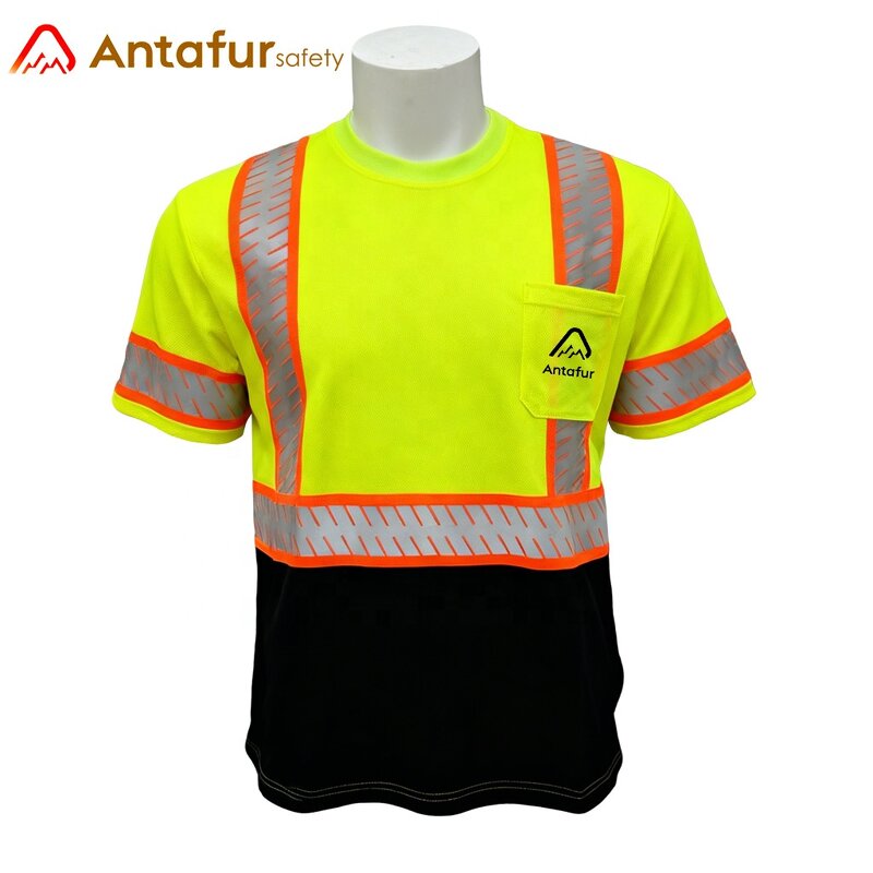 Hi-vis Safety Work Shirt Manufacturer - Class 3 Short Sleeve Reflective Tape