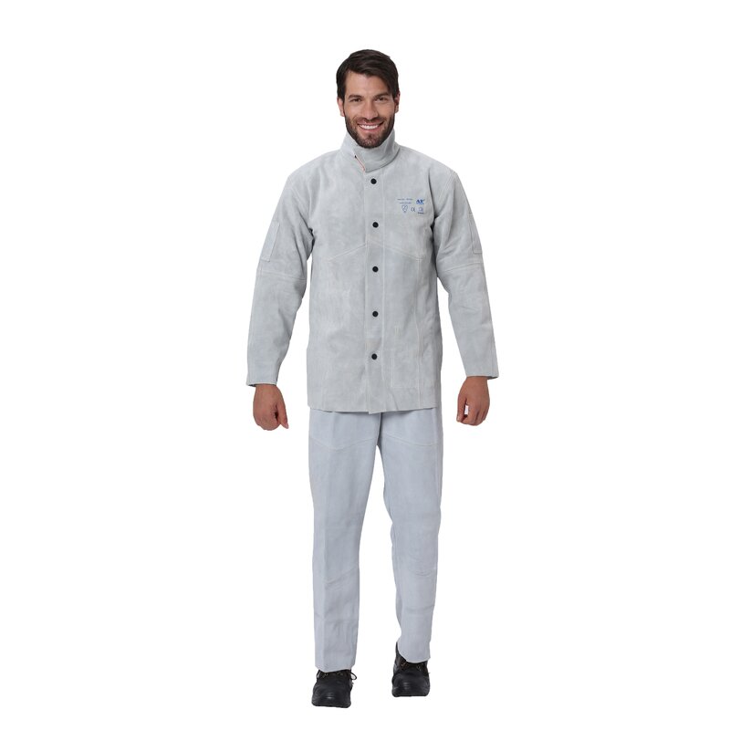 Welding Jacket Factory - Heavy Duty Flame Resistant Split Cowhide Leather