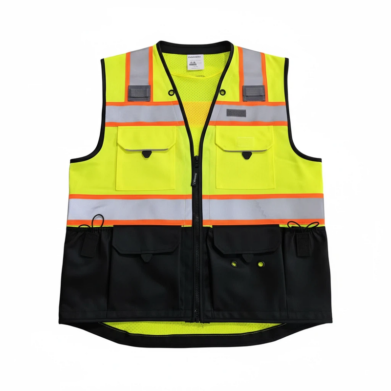 Mens Safety Vest Factory - ANSI Class 2 Custom Logo Mesh