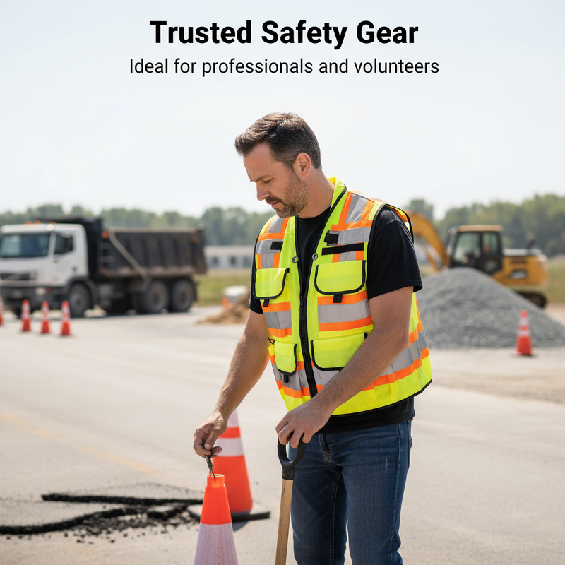 Hi Vis Safety Vest Manufacturer - ANSI Class 2 Summer Custom Logo